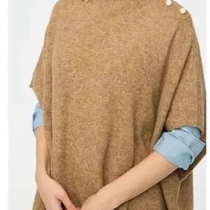 Button-neck poncho J Crew Factory